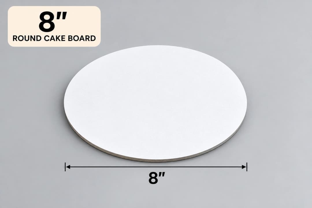 Cake Board White - 8"