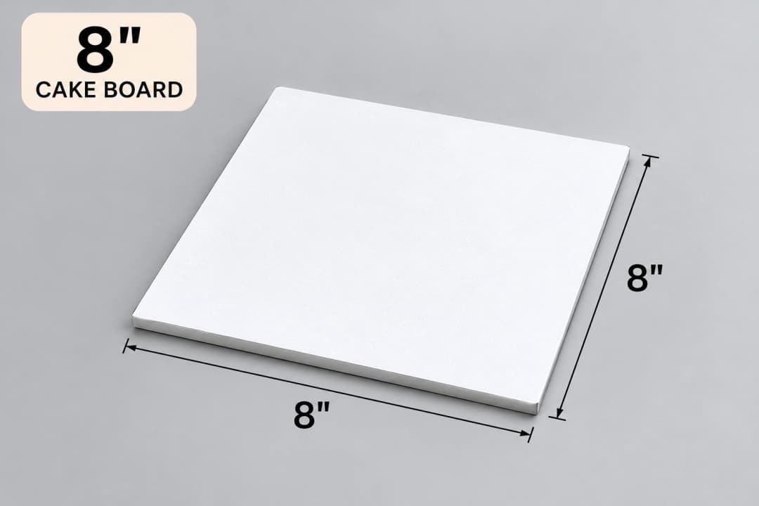 Cake Board White Square - 8"