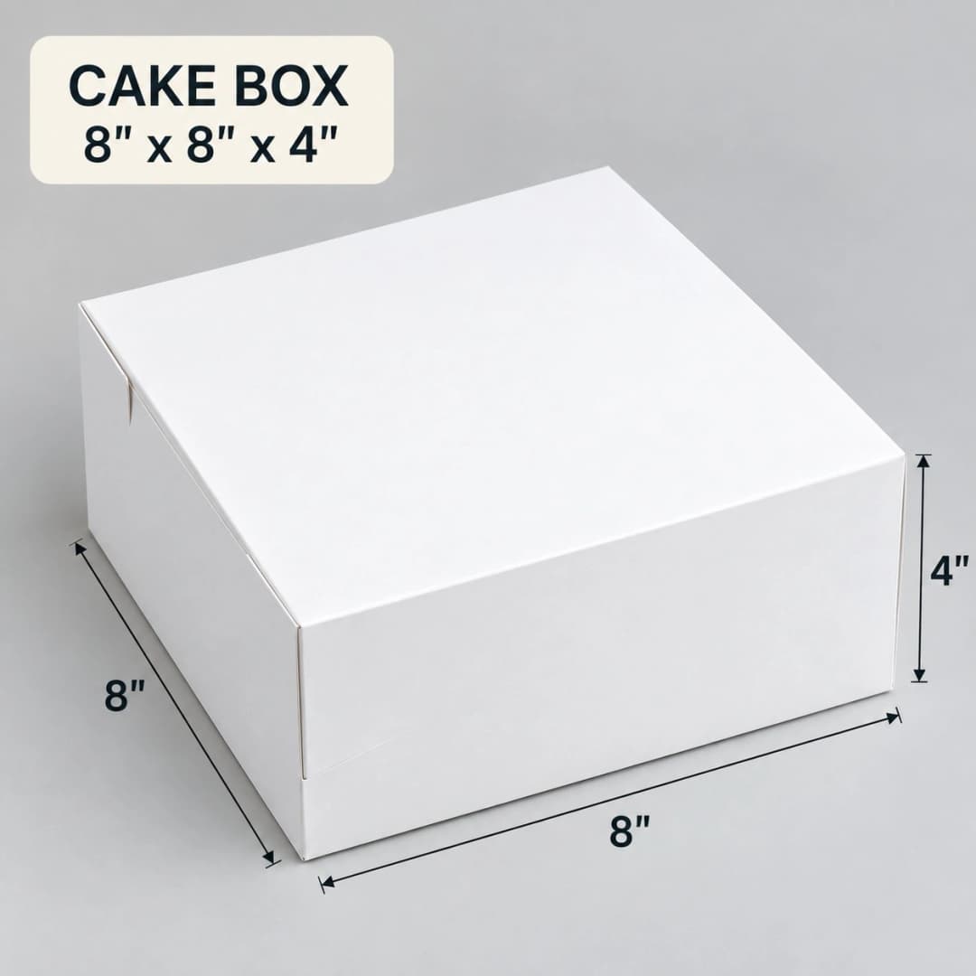 Cake Box - 8x8x4