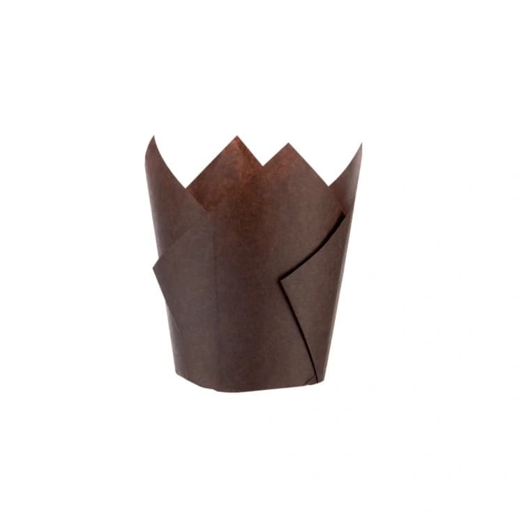 Cupcake Tulip Liner Brown - 5x8cm