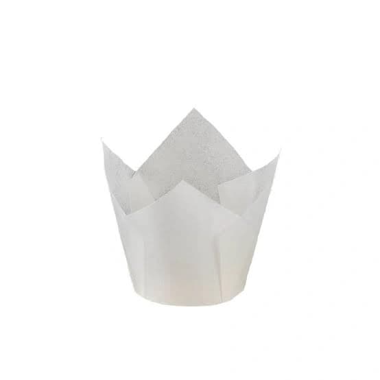 Cupcake Tulip Liner White - 5x8cm