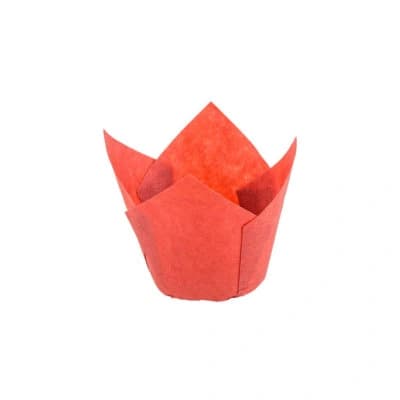 Cupcake Tulip Liner Red - 5x8cm