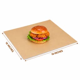 Food Wrapping Sheet Brown - 16x18 view 2