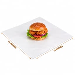 Food Wrapping Sheet White - 16x16 view 2