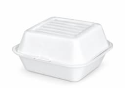 Bagasse Clampshell (Bento Box) - 6x6x3.5 view 2