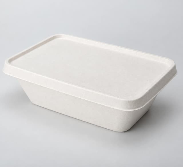 Bagasse Container With Lid - 1000ml