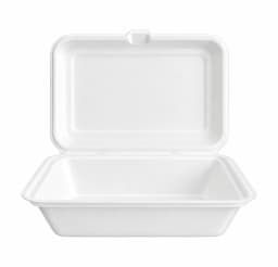 Bagasse Hinged Container - 1200ml (9x6) view 1