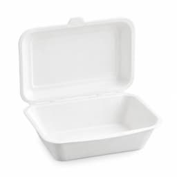 Bagasse Hinged Container - 750ml (5x7) view 2