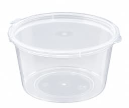 PET Attached Lid Container - 450ml (11.5 x 6 cm) view 1