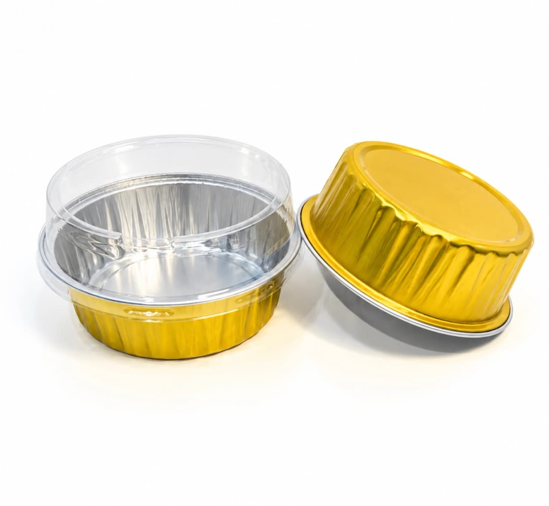 Ramekin Round Gold - 125ml (6.5 x 6.5 x 3.7 cm)