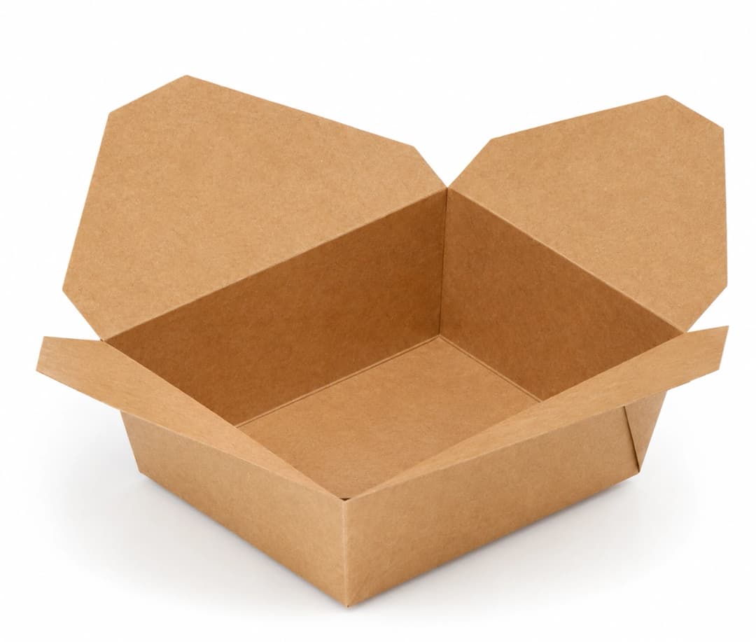 PE Coated Kraft Wok Box - 1100ml
