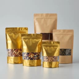 Custom airtight stand-up zipper pouch packaging