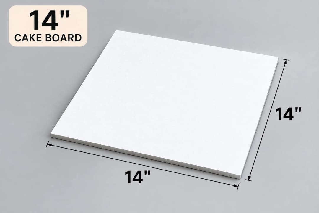 Cake Board White Square - 14"