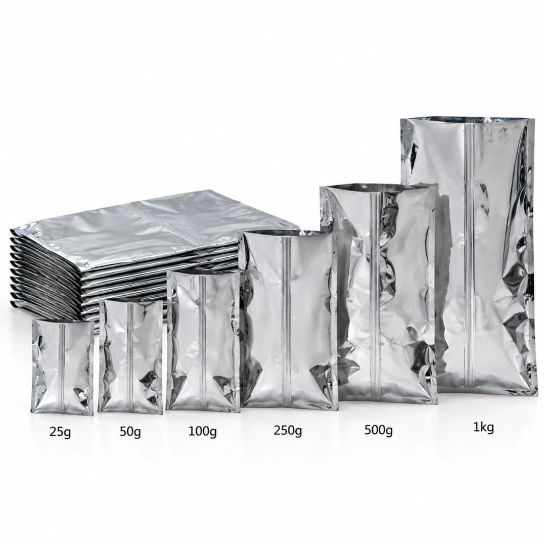Metalized Tea Pouch Silver