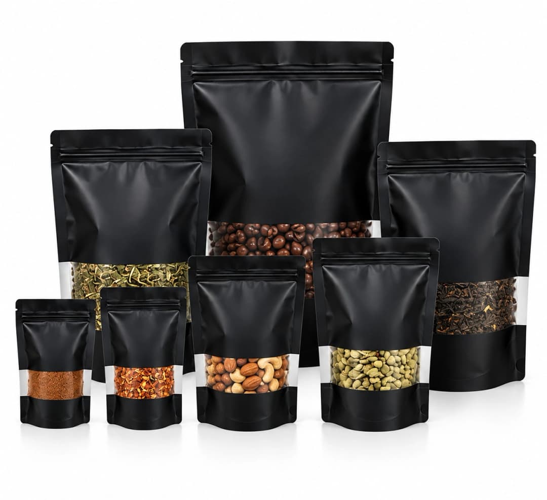 Stand Up Pouch Black MPET