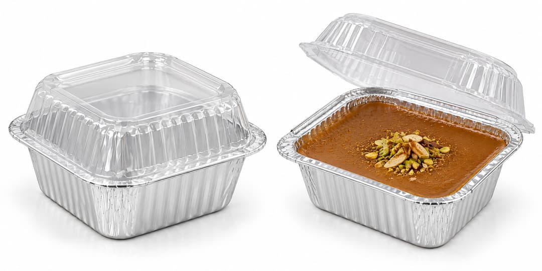 Aluminum Foil Watlapam Cup - 80ml (7.5 x 7.5 x 4 cm)