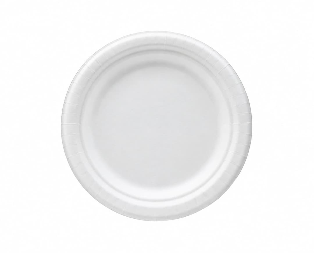 Bagasse Plate White - 7"