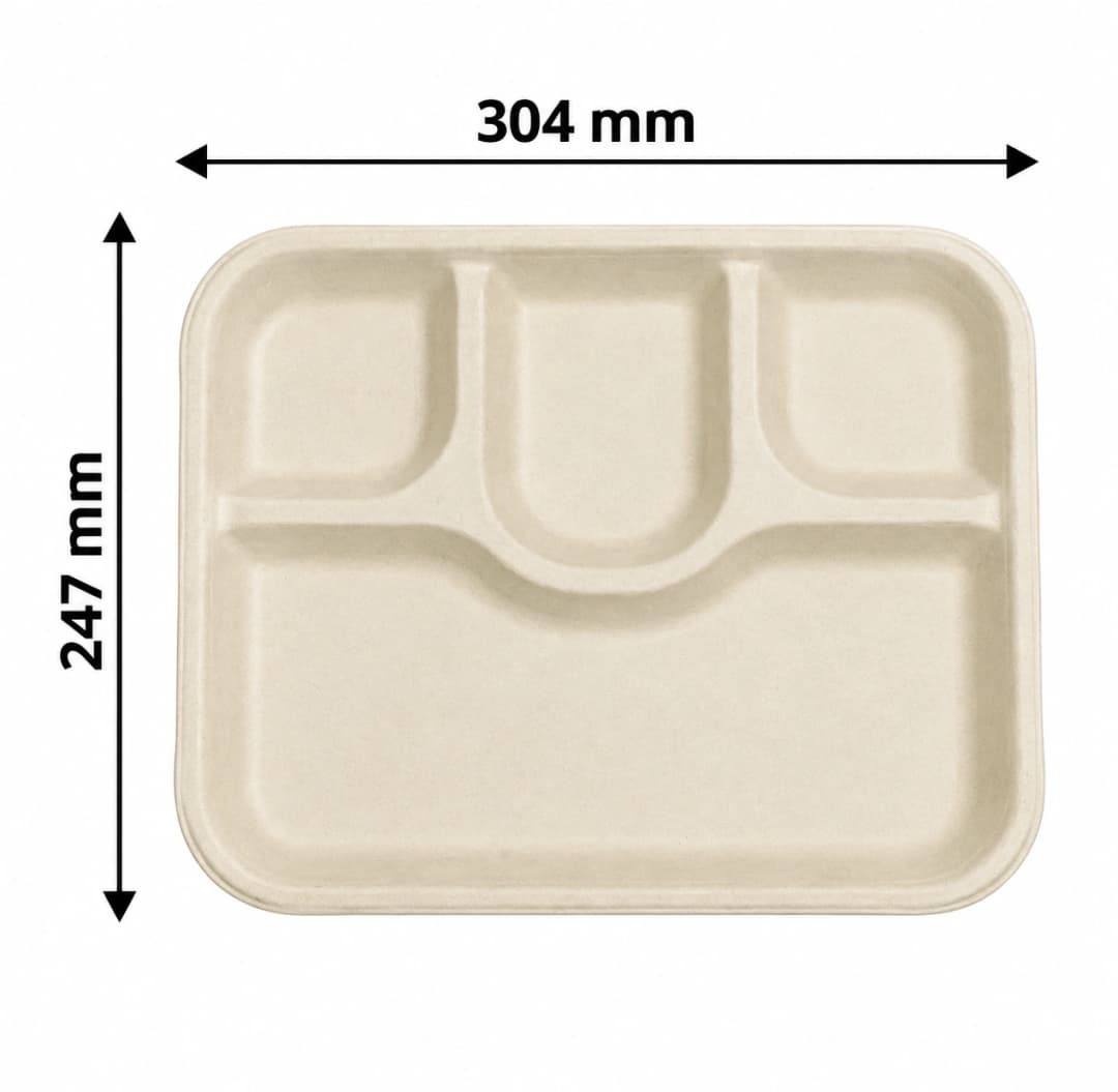Bagasse Tray - 4cp