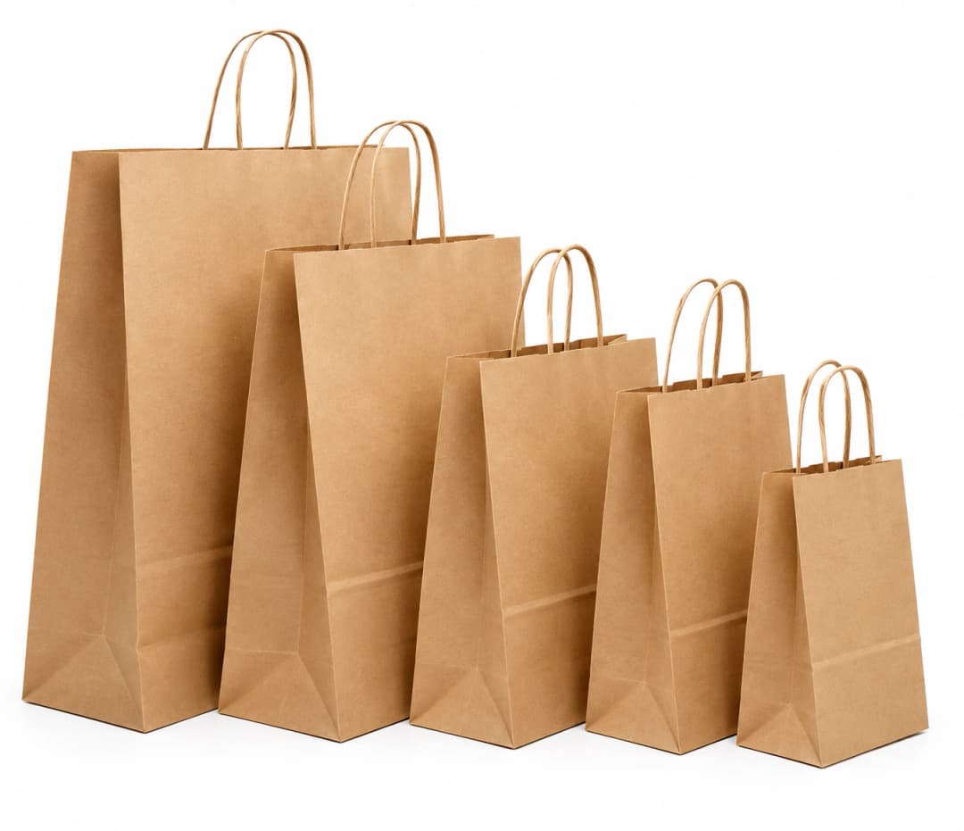 Handle Box Bottom Kraft Bag