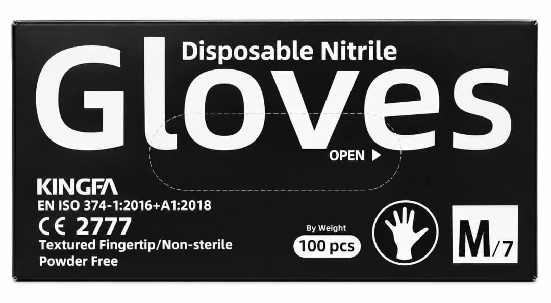 Kalman Disposable Gloves - Black