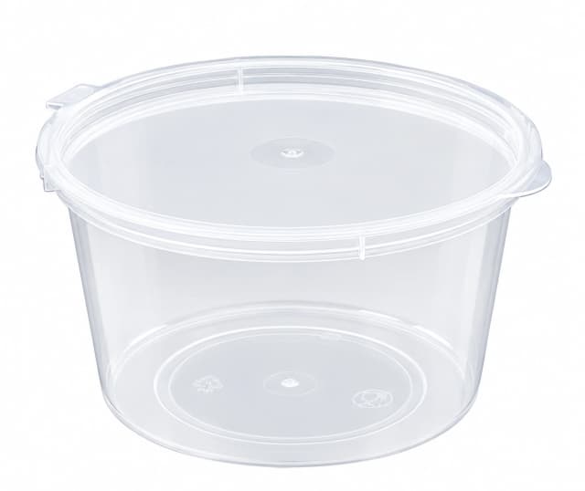 PET Attached Lid Container - 80ml (7 x 4 cm)