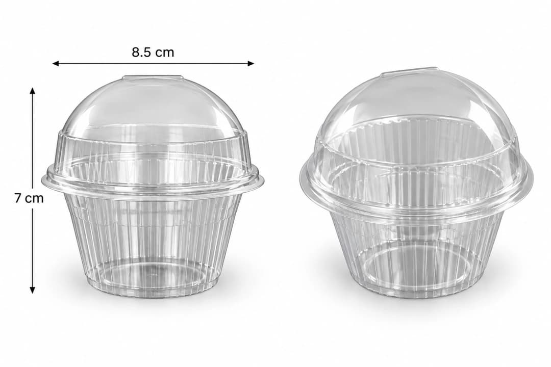 PET Cupcake Cup - 8.5 x 7 cm