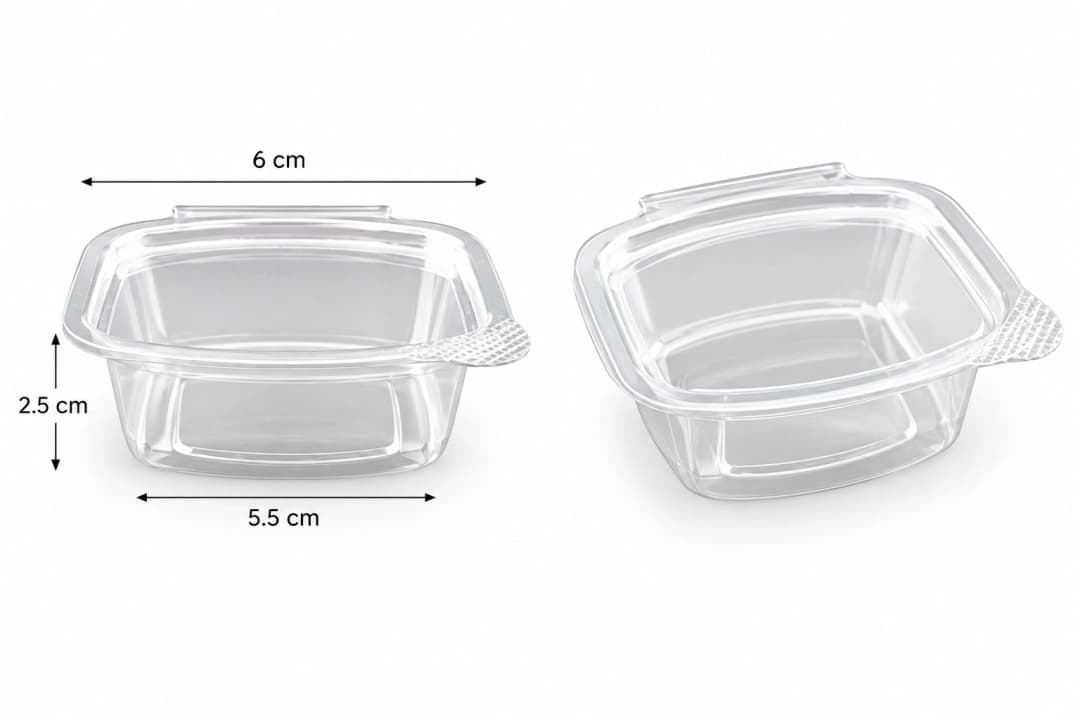 PET Sauce Cup Container - 30ml (6 x 5.5 x 2.5cm)