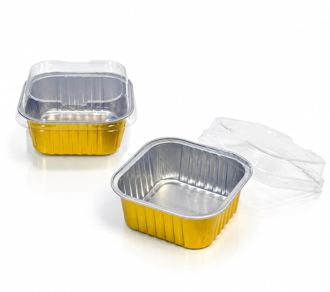 Ramekin Square Gold S - 150ml (9 x 6.9 x 3 cm)